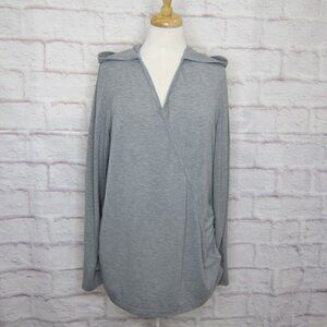 Duluth Trading Co. Gray Dry on The Fly Merino Wool Blend Hoodie women's size 2XL